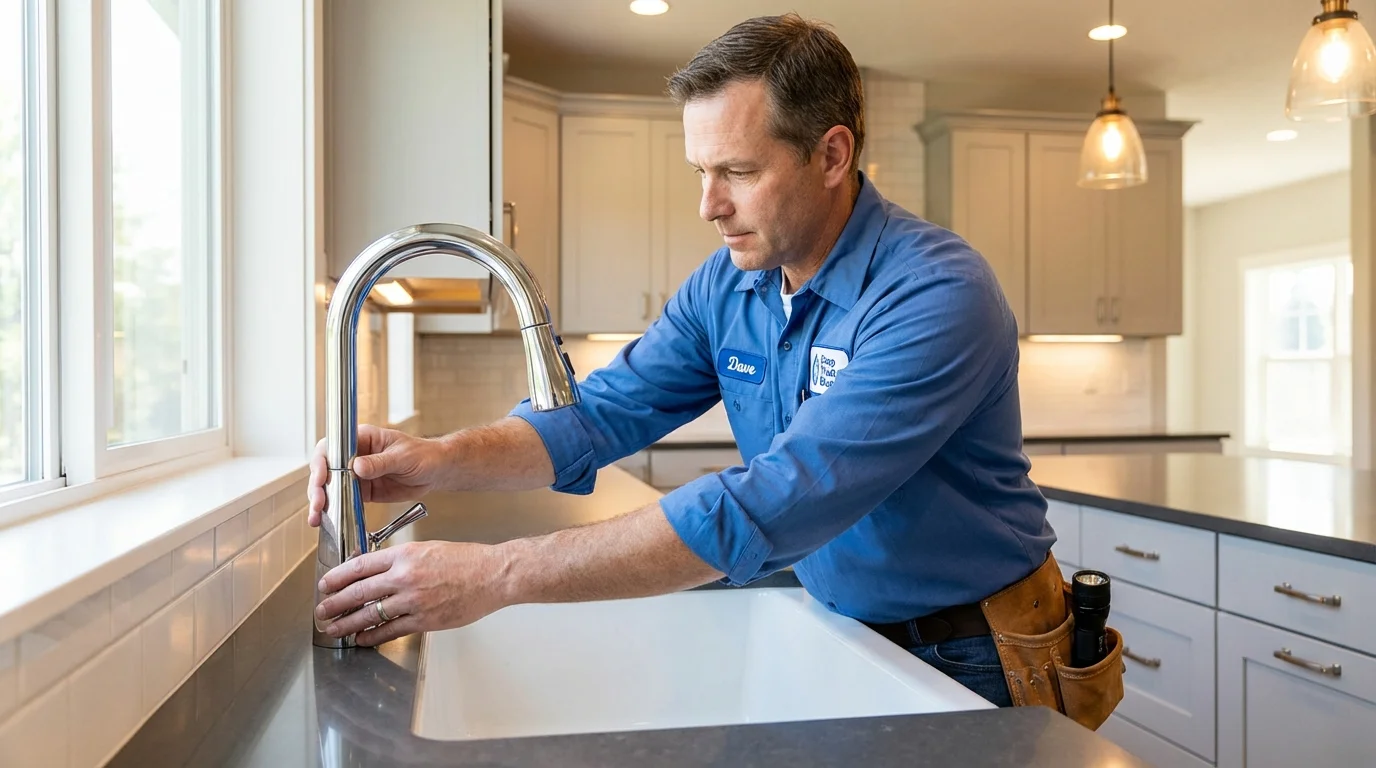 Kitchen faucet installation by Johns Plumbing LLC in Ironwood