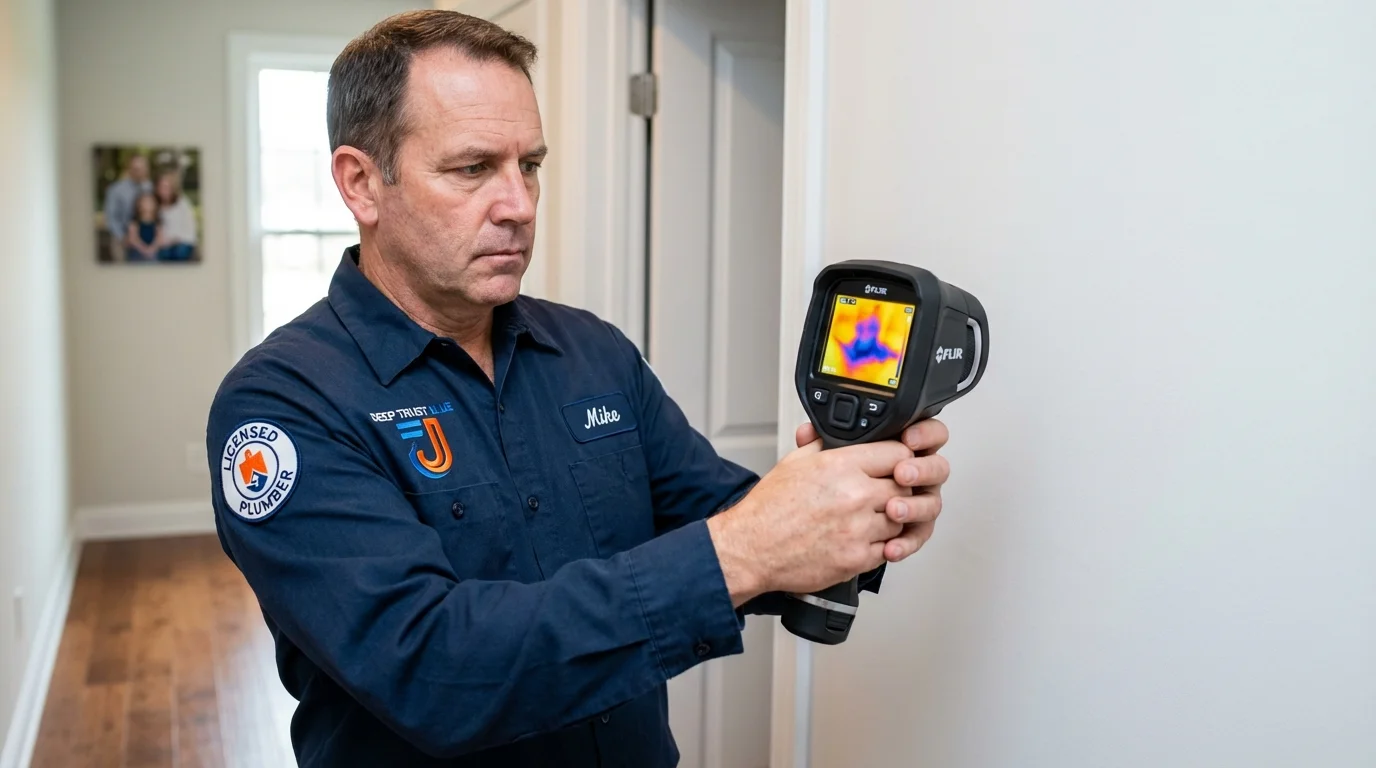 Thermal imaging leak detection by Johns Plumbing LLC in Ironwood